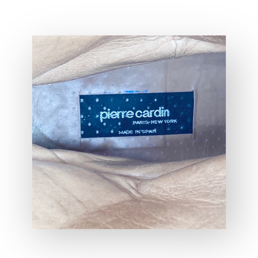 Vintage 70’s: Pierre Cardin  Leather Western Inspired Cut Out Boots  Cognac 9M - Picture 14 of 16